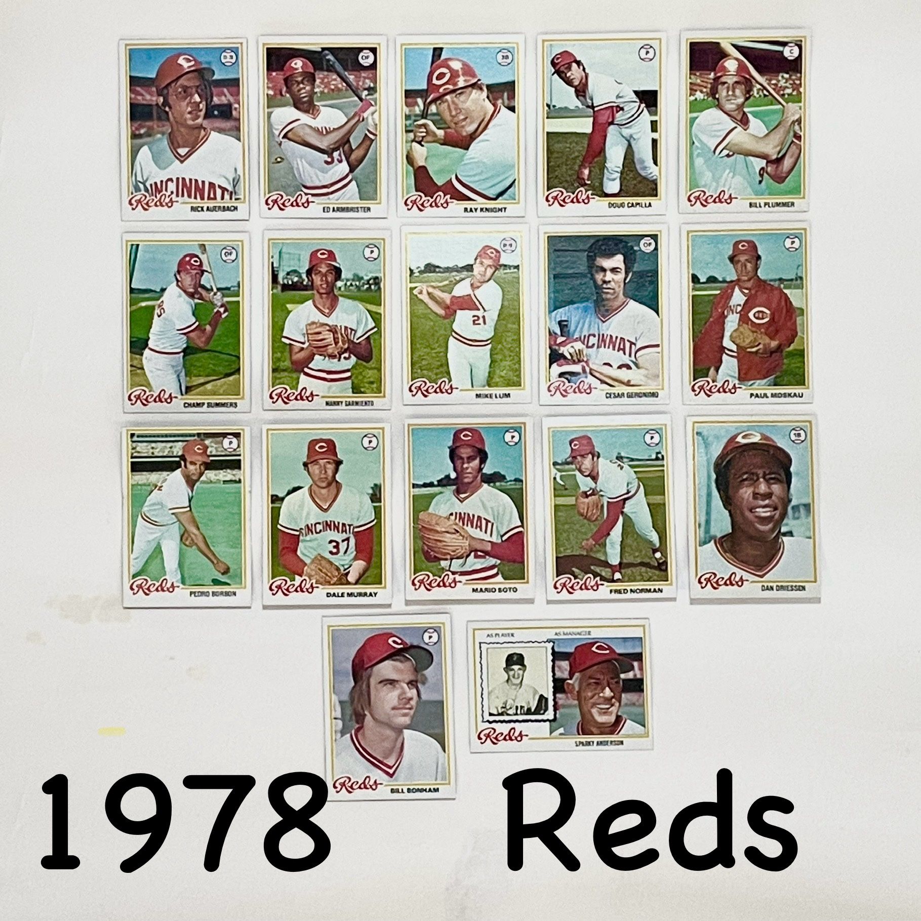 Baseball Cards- 1978 Reds