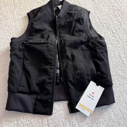 NWT Lululemon Non-Stop Bomber Vest Black size 6