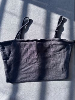 Black Basic Crop Cami Top