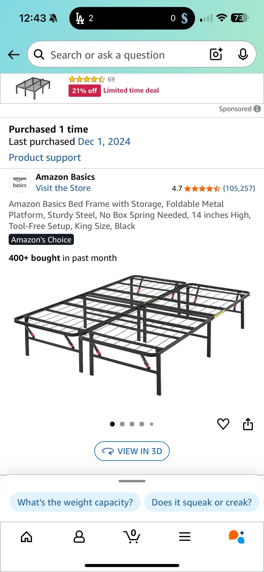 King Bed Frame