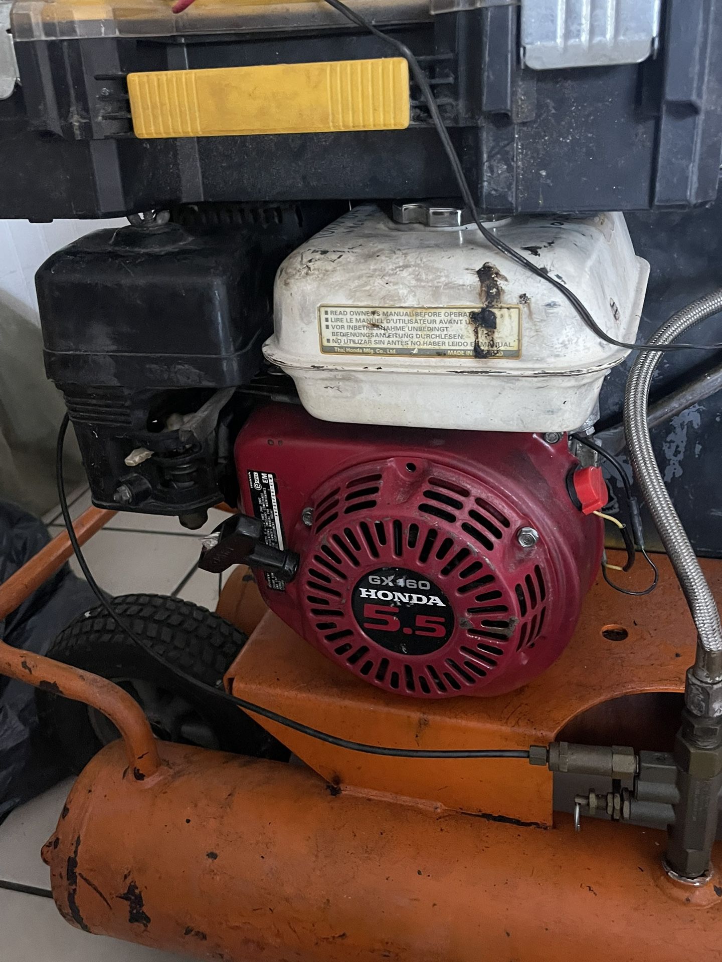 Rigid Commercial Compresor 5.5 Motor Honda 