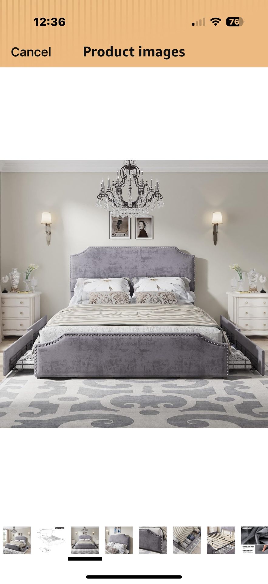 Queen Size Bed Frame With Storage Drawers 