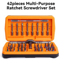 42 in 1 Magnetic Multi Bit Ratcheting Screwdriver Set with Storage Case