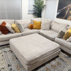 Rawcliffe 3-Piece Sectional with Ottoman