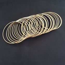 25 Gold Color Bangle Bracelets      