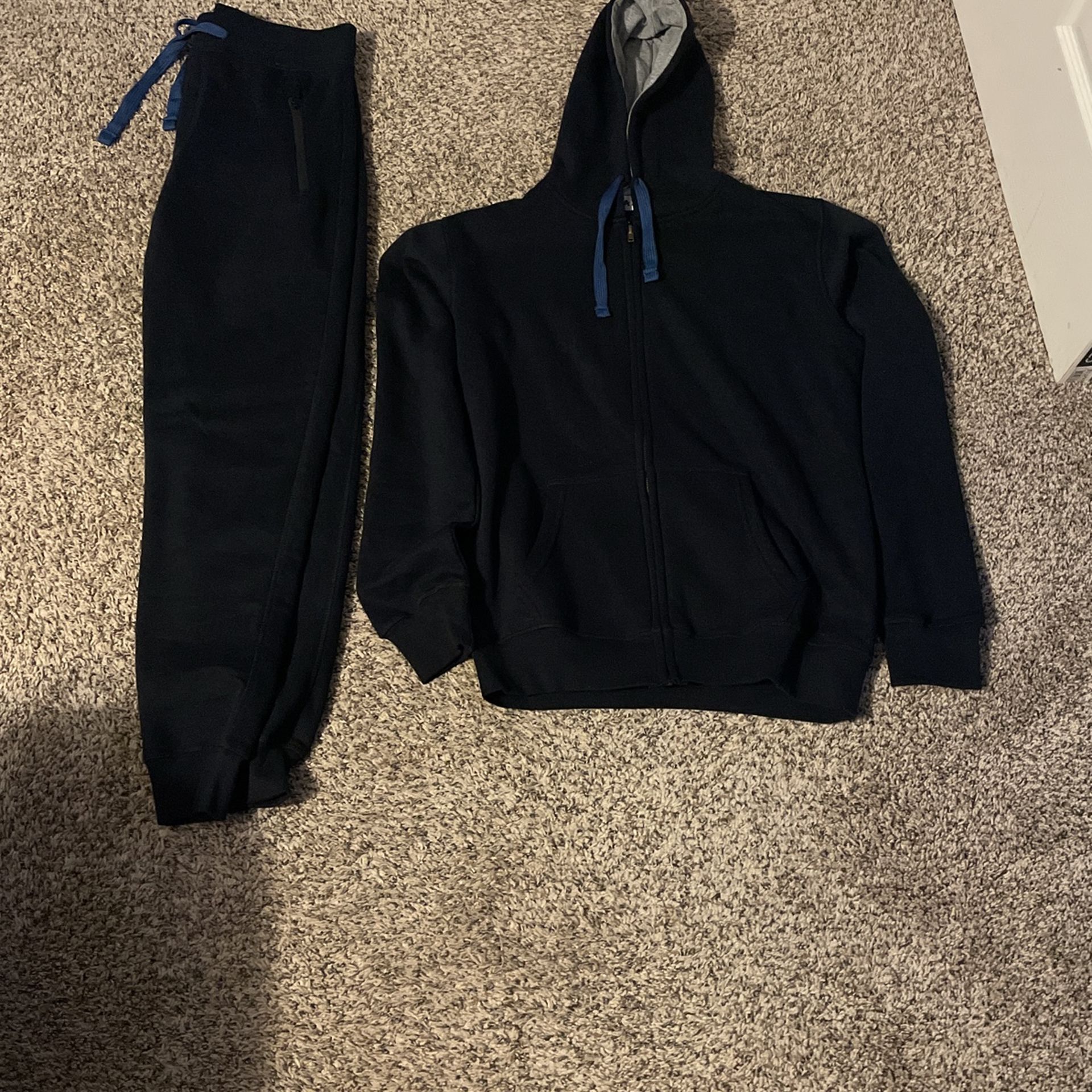 Zip Up Sweatshirt And Pants Set 