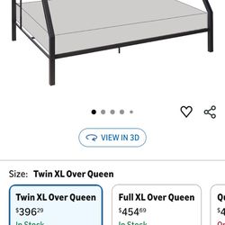 Twin XL over Queen Bunkbed