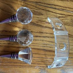 Glass Fancy Wine Holder 