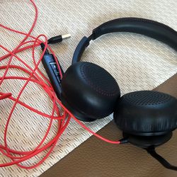 USB noise canceling headset headphones