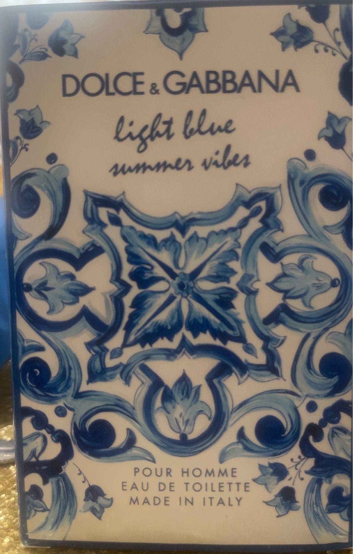 Brand new dolce & Gabbana cologne for men light blue summer vibes