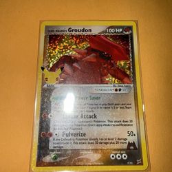 Team Magma's Groudon 9/95 Celebrations Classic 2021 Rare Holo Pokemon card 