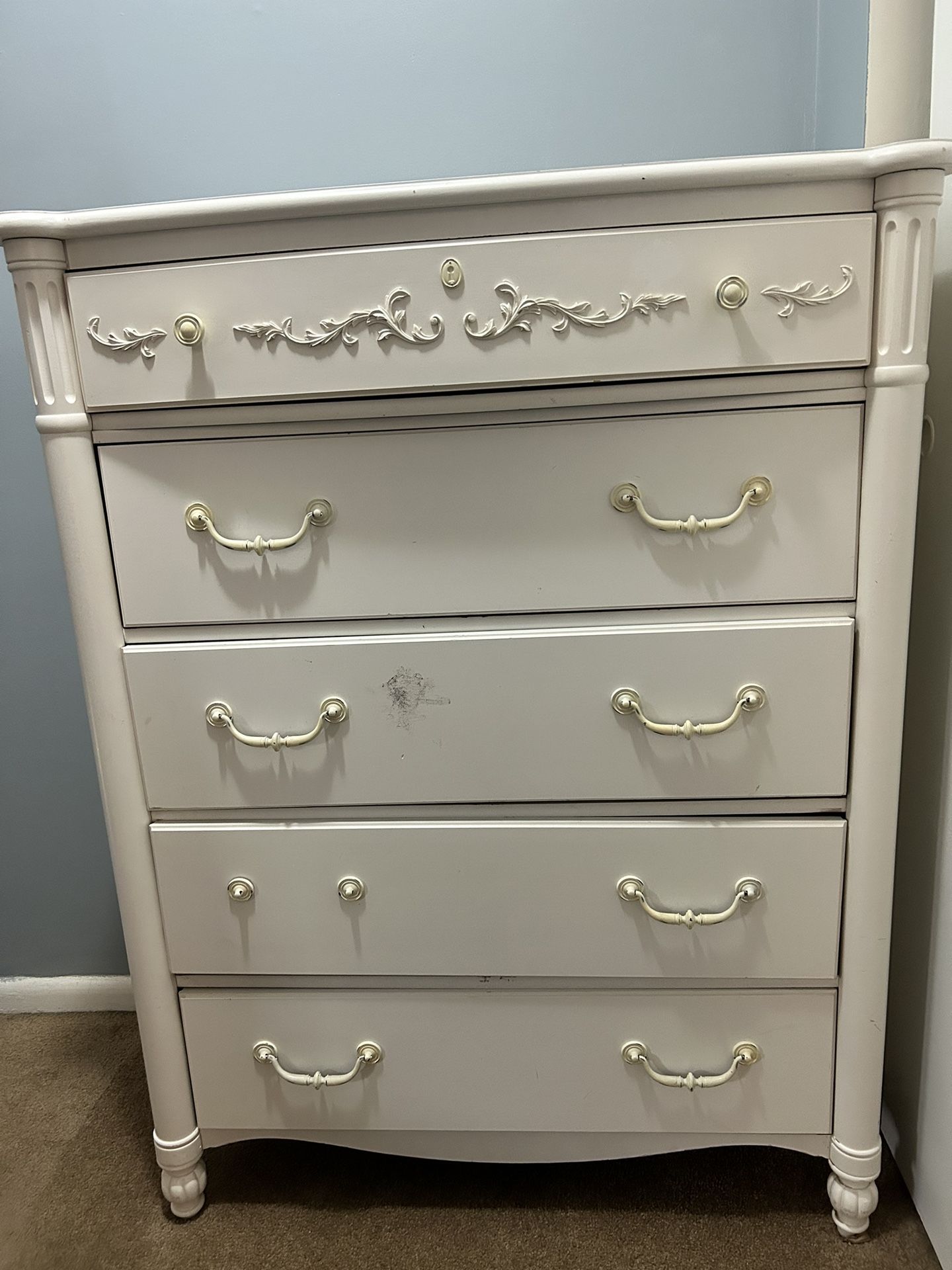 Wood Chest 5 Drawers