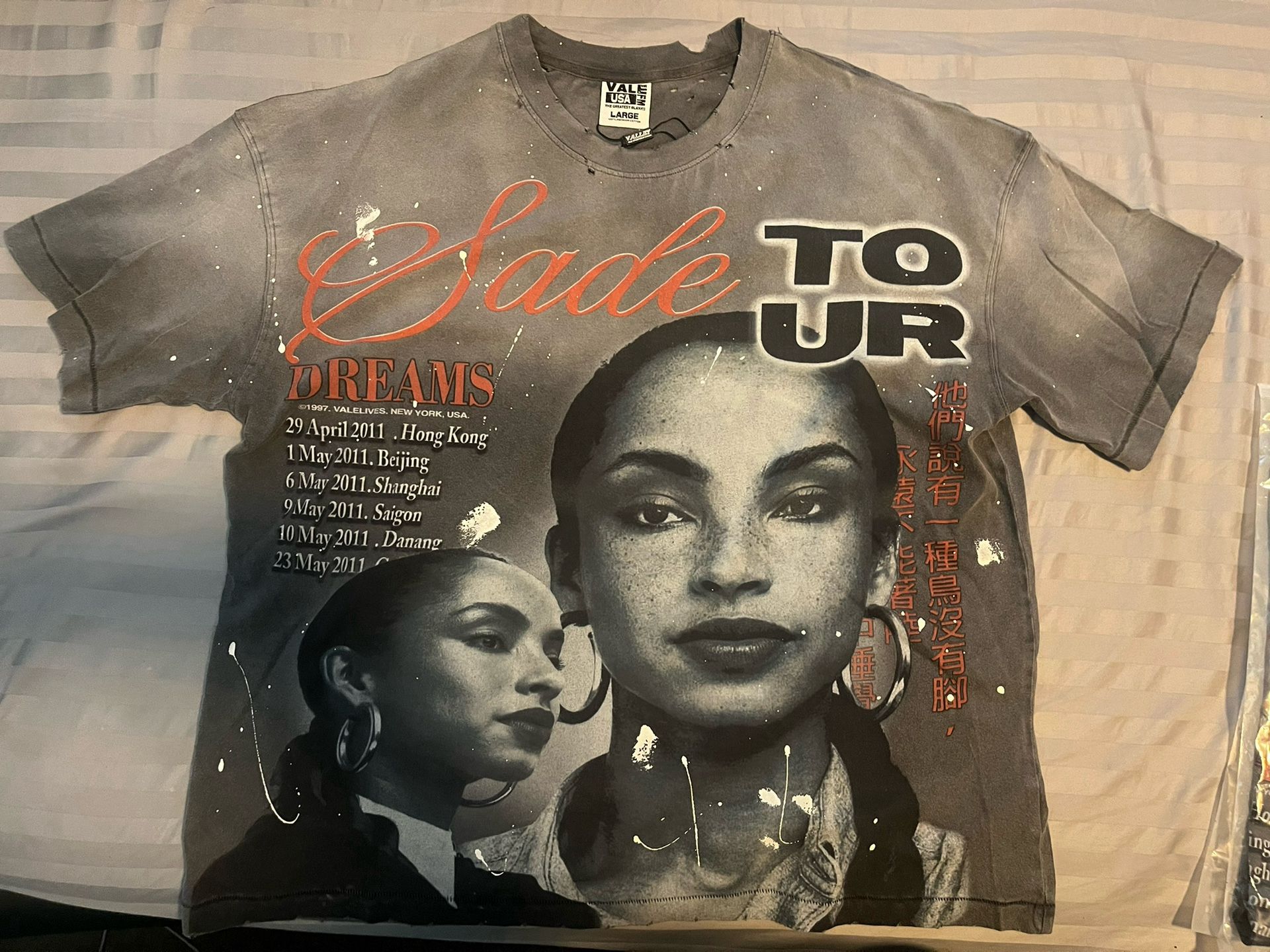 【正規限定】VALE FOREVER Sade Tour Tee L Vale Forever Sade Tour T Shirt