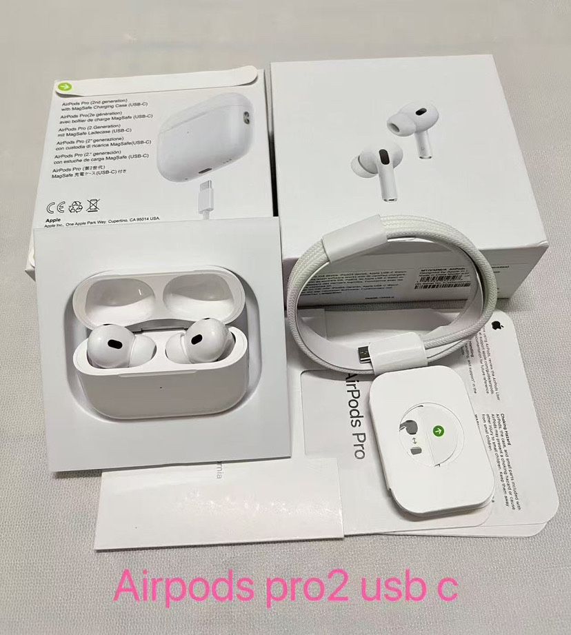 Apple AirPods Pro 2nd Generation with MagSafe Wireless Charging Case - White