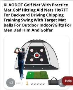 NEW - Golf Practice Net with Target Mat