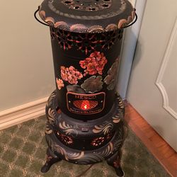 Old Fashioned Burner Turned Into Nightlight. This Is Hand painted.