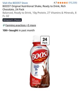 BOOST Original Nutritional Shake Rich Chocolate 24 Pack