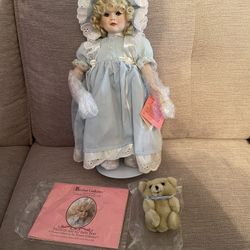 Doll Elizabeth And Her Baby Bear