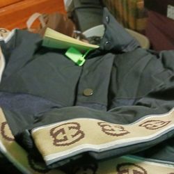 Gucci coat and a reversible Fendi coat