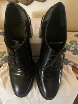 Lafayette 148 New York Black Leather Oxford Shoes size 9