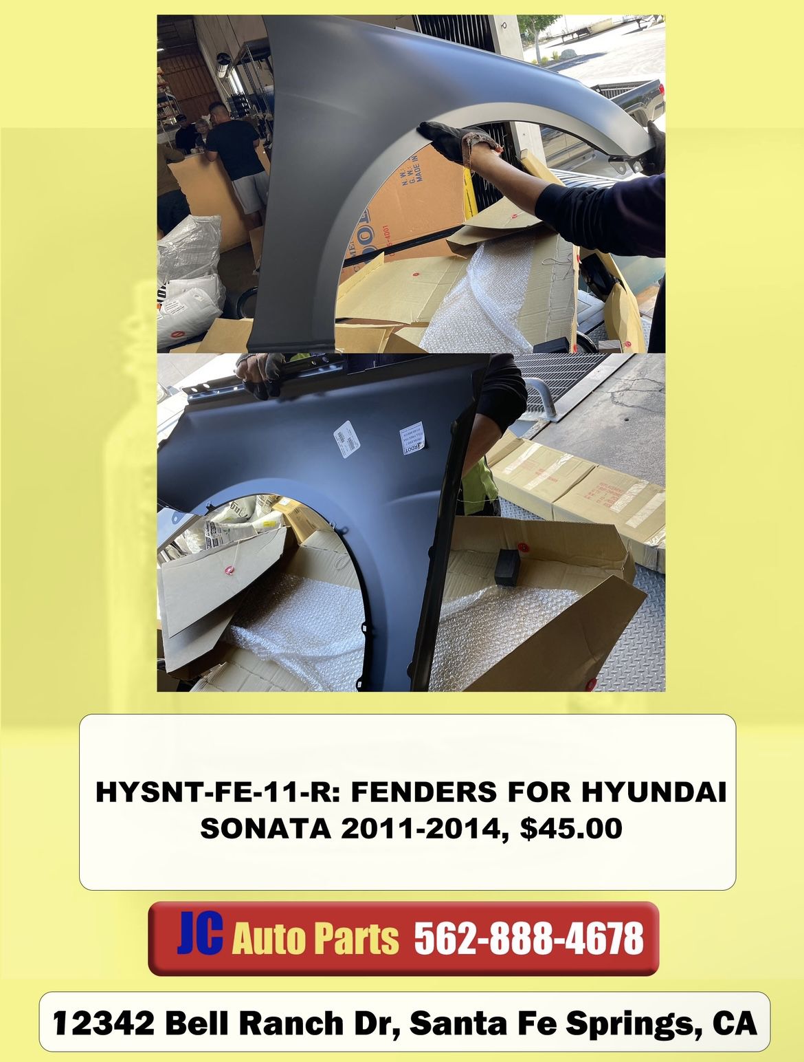 Fenders For Hyundai Sonata 2011 2012 2013 2014