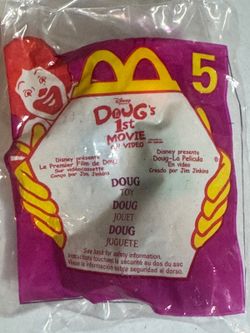 1999 McDonald's Doug's 1st Movie Toy #5 Doug new in bag