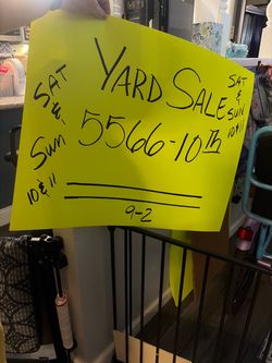 Yard Sale in Keyes 10/10/2026 & 10/11/2026 9am to 2pm