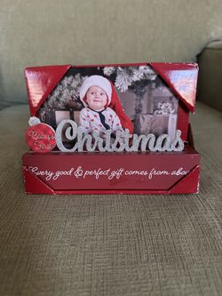 NIB Baby Christmas Picture Frame