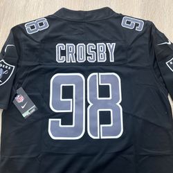 Raiders Maxx Crosby Black Jersey (small To 3X) 