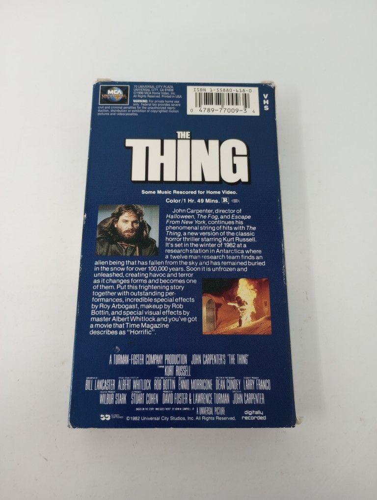 The Thing VHS Electronics & Media