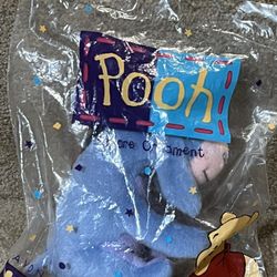 VTG Eeyore Avon Products 1998 Disney Ornament Hanging Plush Toy Pooh New