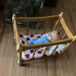 Doll Crib And Doll
