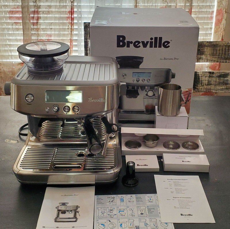 Breville BES878BSS Barista Pro Espresso Machine, Brushed Stainless Steel エスプレッソマシーン [並行輸入品]
