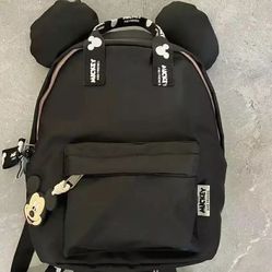 Mickey Mouse Black Backpack For Kids Unisex