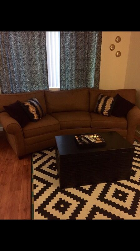 Ethan Allen-Bennett Conversation Sofa Couch