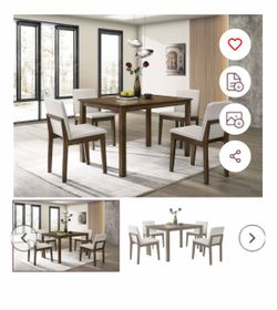 Dining table set with chairs