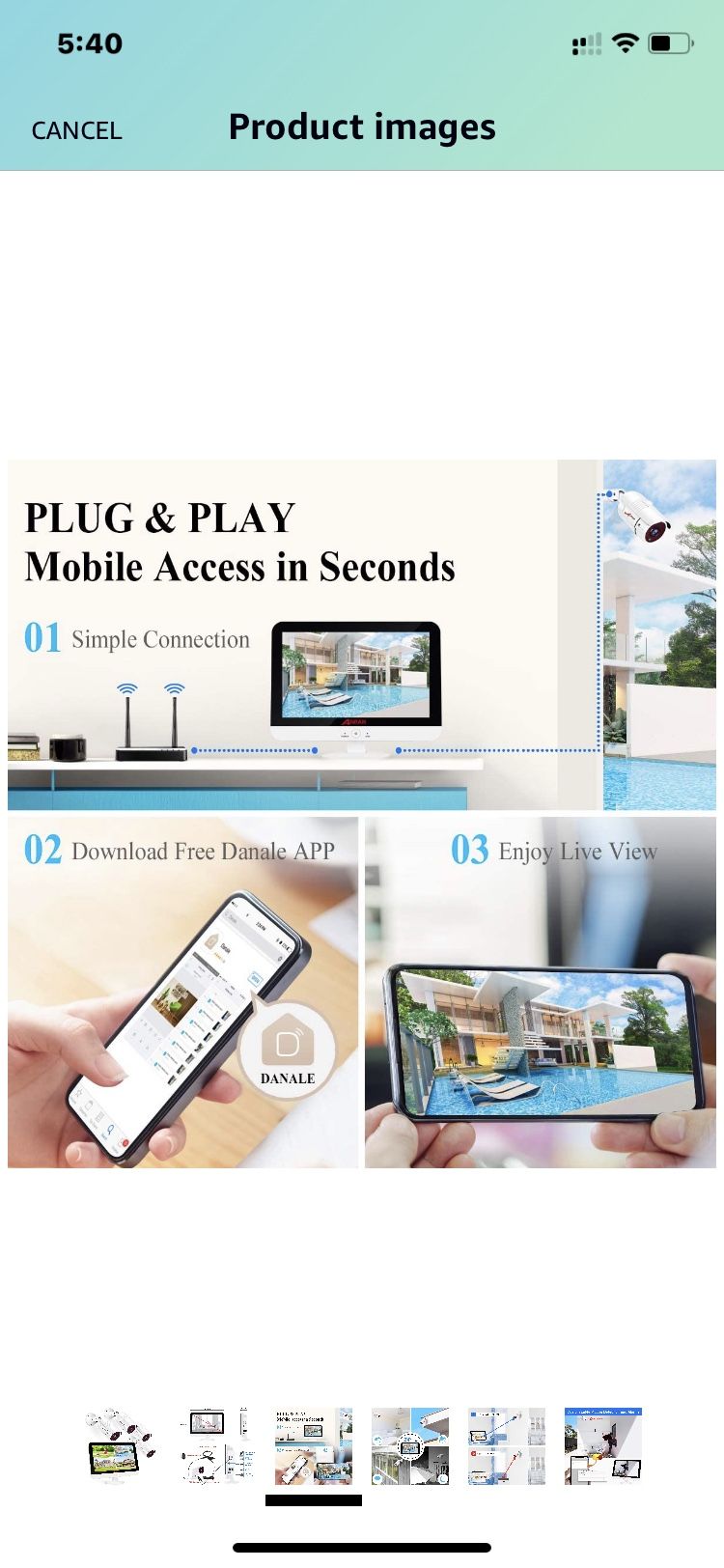 5MP Lite DVR Pre Install 1TB HDD] ANRAN 1080P Security Camera