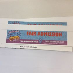 San Diego Fair Tickets For 6/12 Only $160