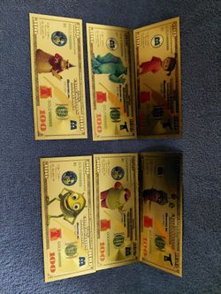 Monsters Inc Gold Foils!!