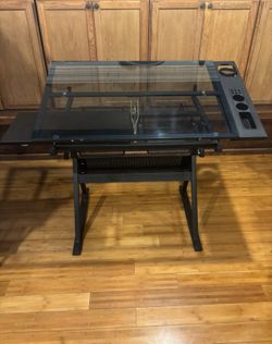 Adjustable Glass Drafting Table