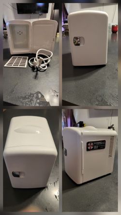 Mini Fridge (6-Can/4L) – Works Great – White