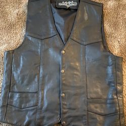 Leather Gallery vest 