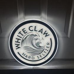 15” WhiteClaw hanging sign
