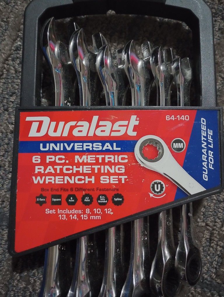 Duralast 6 Piece Metric Ratchet Wrenches