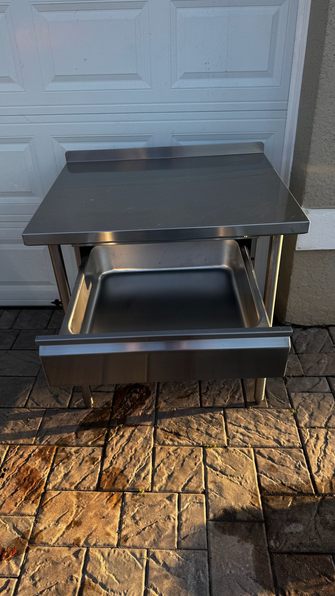 Top quality HEAVY DUTY Stainless Steel TABLE with drawer and backsplash $350 36x30
