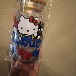 Hello Kitty Glass Cup