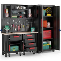 6 Piece Garage Storage System 