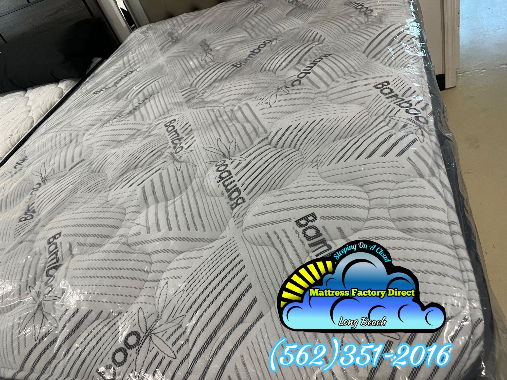 Queen Bamboo Mattress and Boxspring