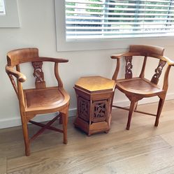 Teak Chairs And Table Set