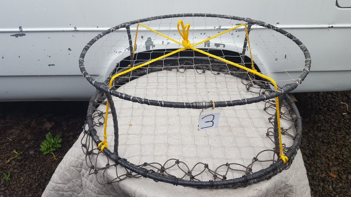 New FOJ Slip-Ring Crab Pot, 27" x 11", Pot #3